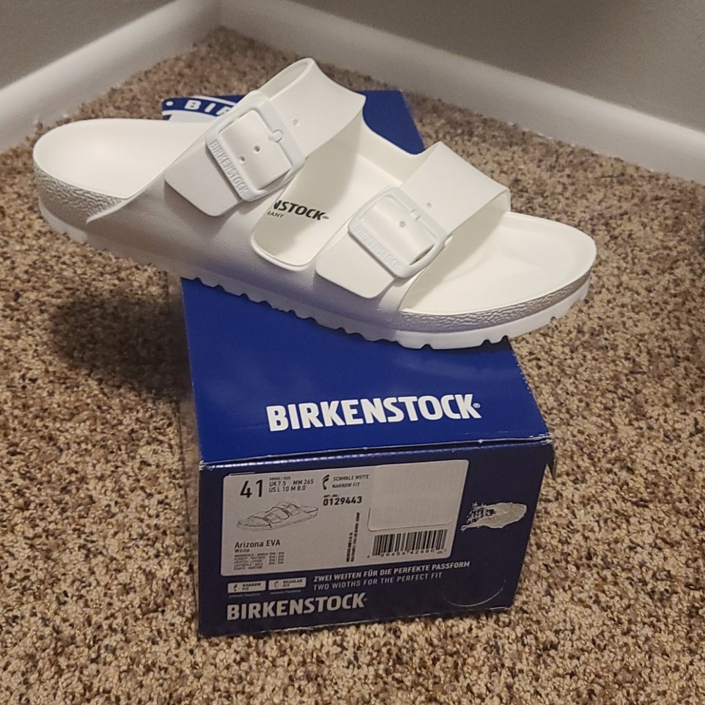BNWT White Birkenstock Arizona EVA